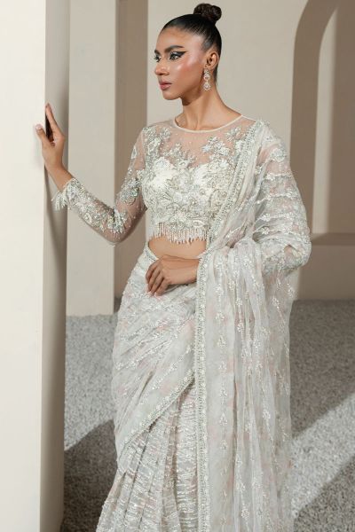 Picture of White Orchid Saree